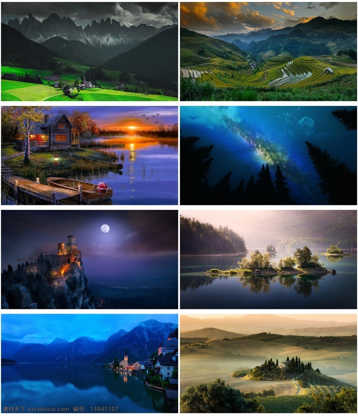 夜景风景图 背景 淘宝 风景 夜景 月亮 山水 黑色