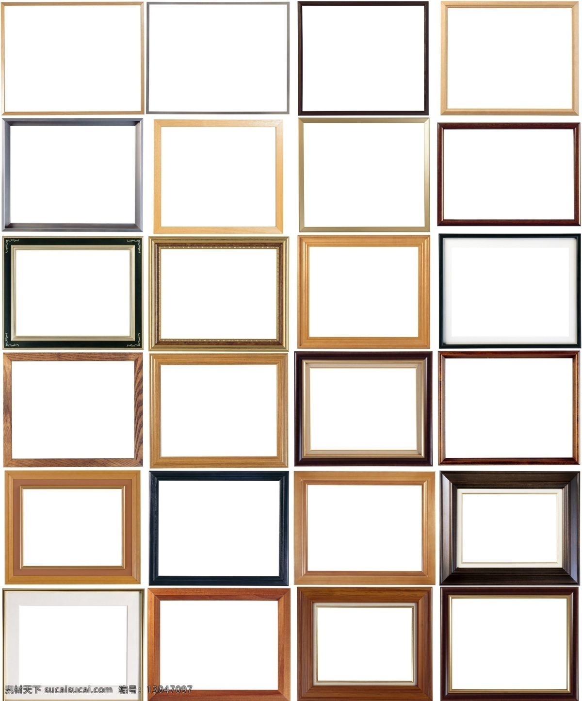 木框边框素材 相框 设计素材 证书边框 照片边框 木制边框 分层 源文件