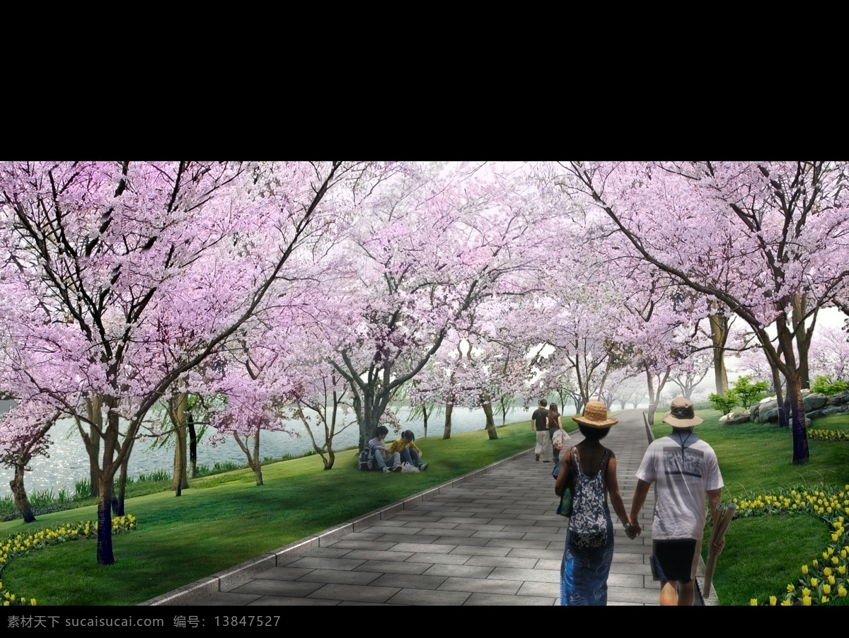 景观 效果图 分层 小区 广场 别墅效果图 住宅 景亭 水体 跌水 植物配置 瀑布 喷泉 园林 小品 休闲区 娱乐广场 活动区 人工湿地 湿地景观 湿地公园 休闲娱乐区 微地形 微景观 环境设计 园林景观 樱花 树林 春游
