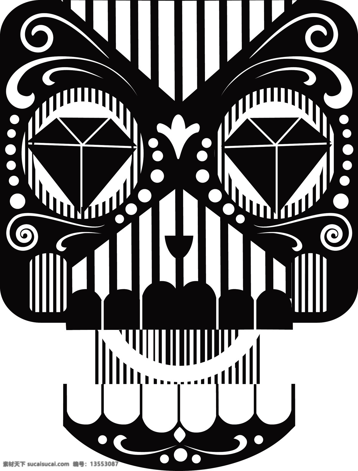 糖 头骨 矢量 元素 白色