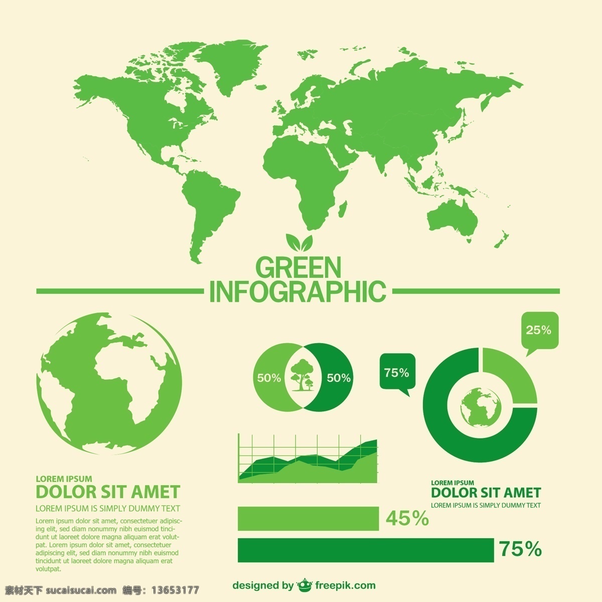 绿色 世界 信息 图表 矢量 背景 地图 自然 模板 世界地图 绿色的背景 墙纸 图形 布局 生态 展示 平面设计 有机 信息图表设计 白色