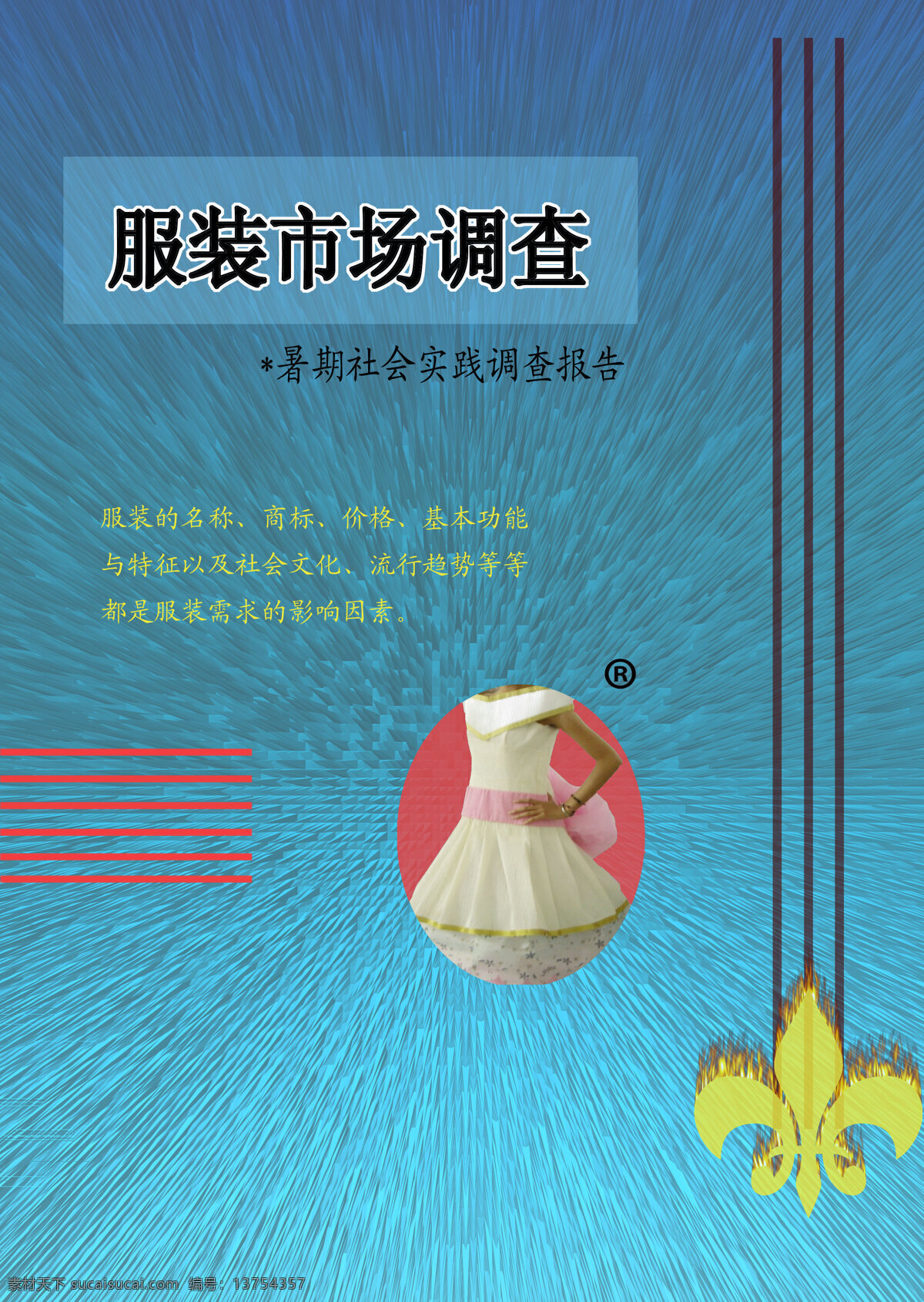 服装 市场调查 实践 报告 封面 调查 市场 实践报告
