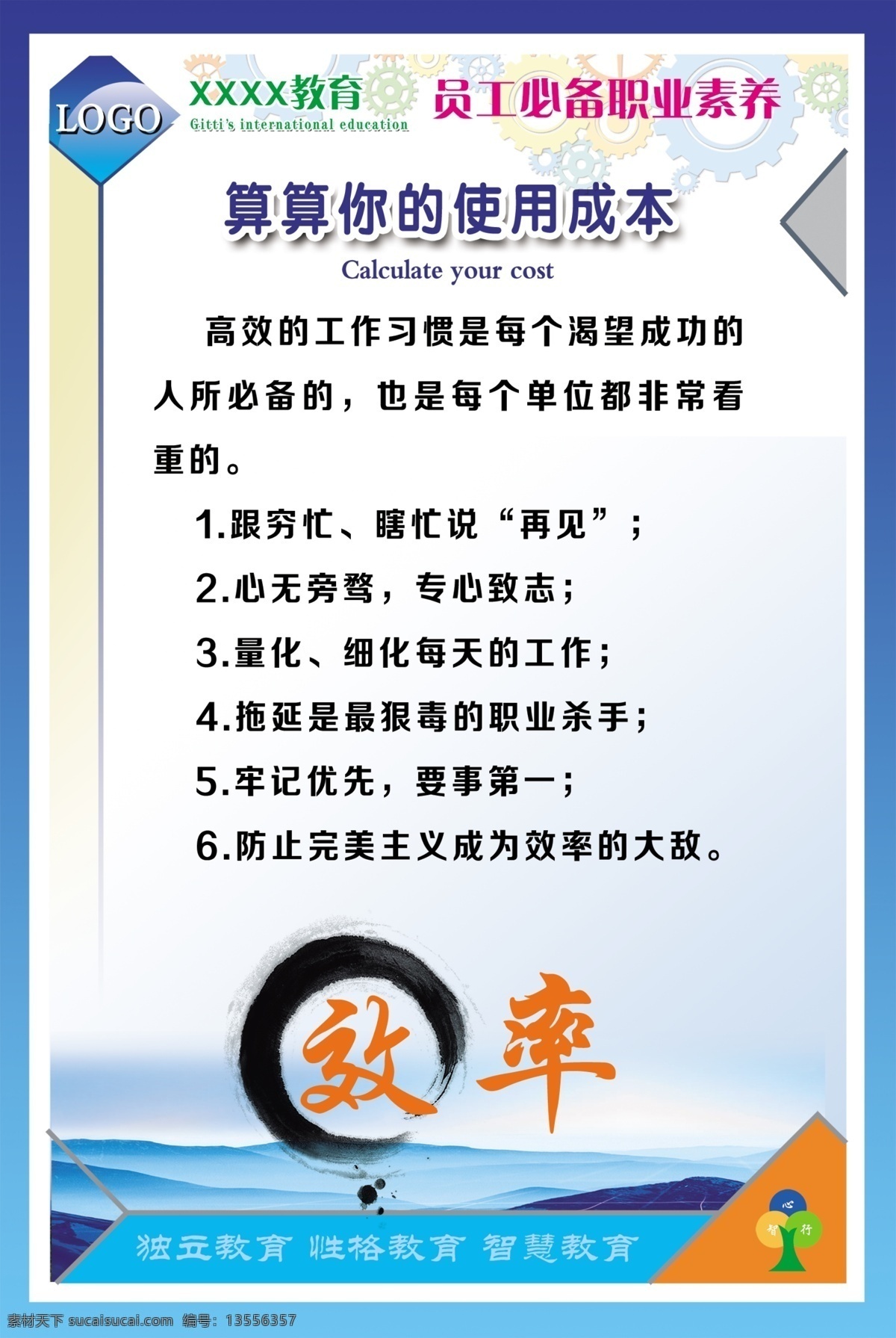 员工 必备 职业 素养 kt 板 企业文化 展板