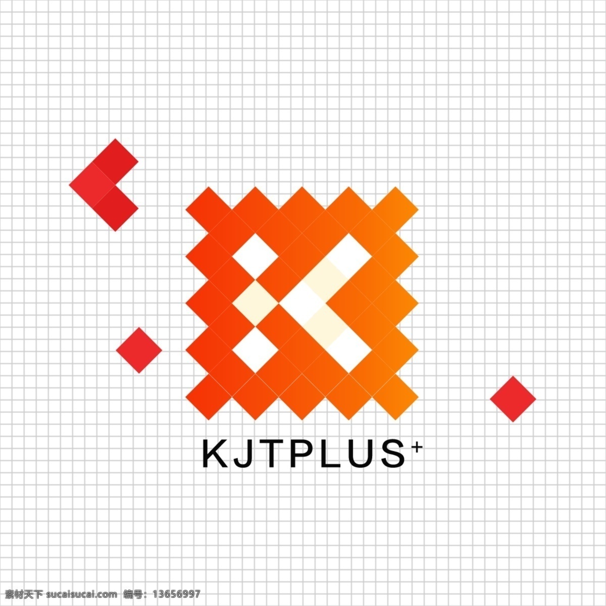 k 字母 创意 logo logo设计 金融 企业 红橙 标识