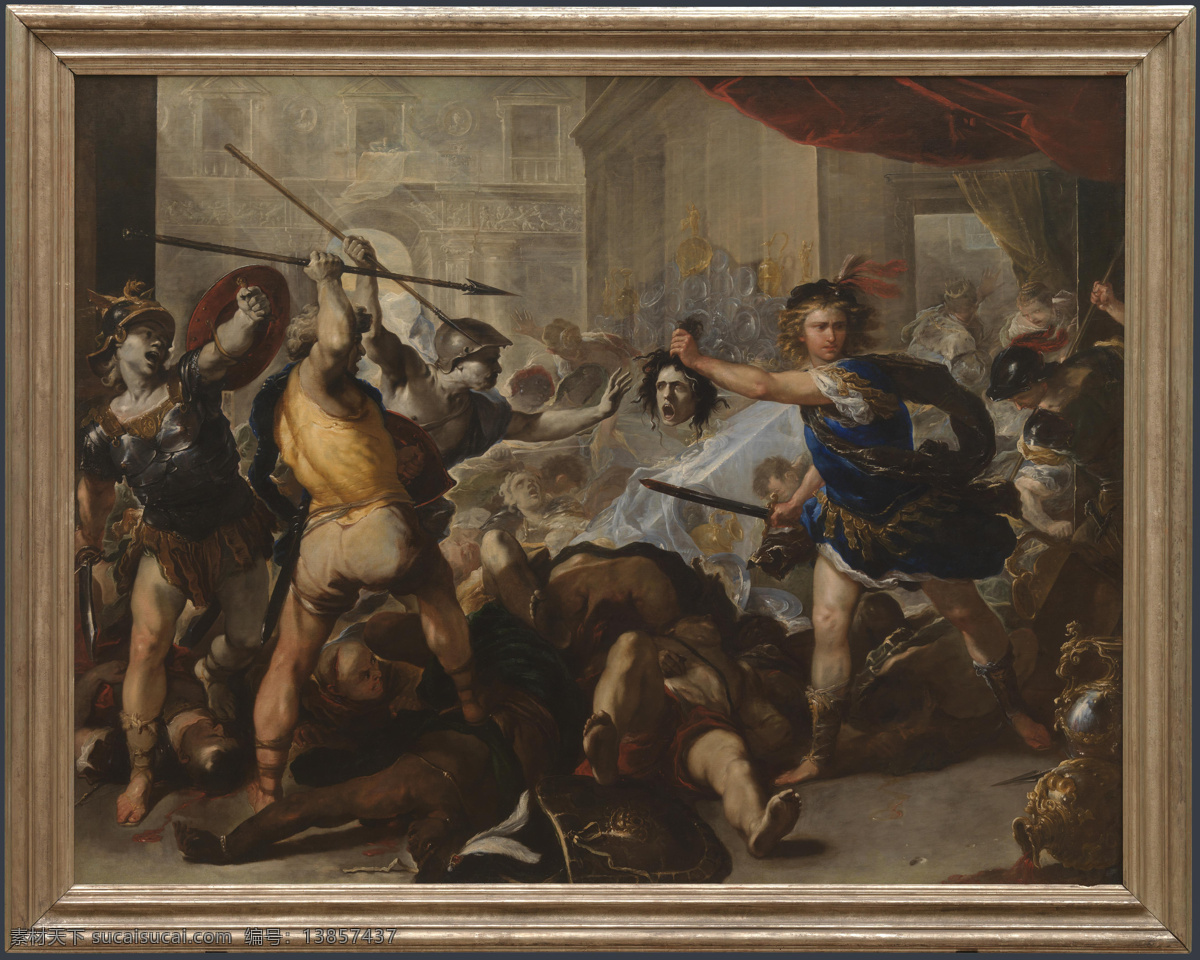presto 人物 油画 装饰画 stone 意大利 画家 卢卡 焦尔 达诺 fa followers his and phineas turning perseus giordano luca 历史 战争 装饰素材