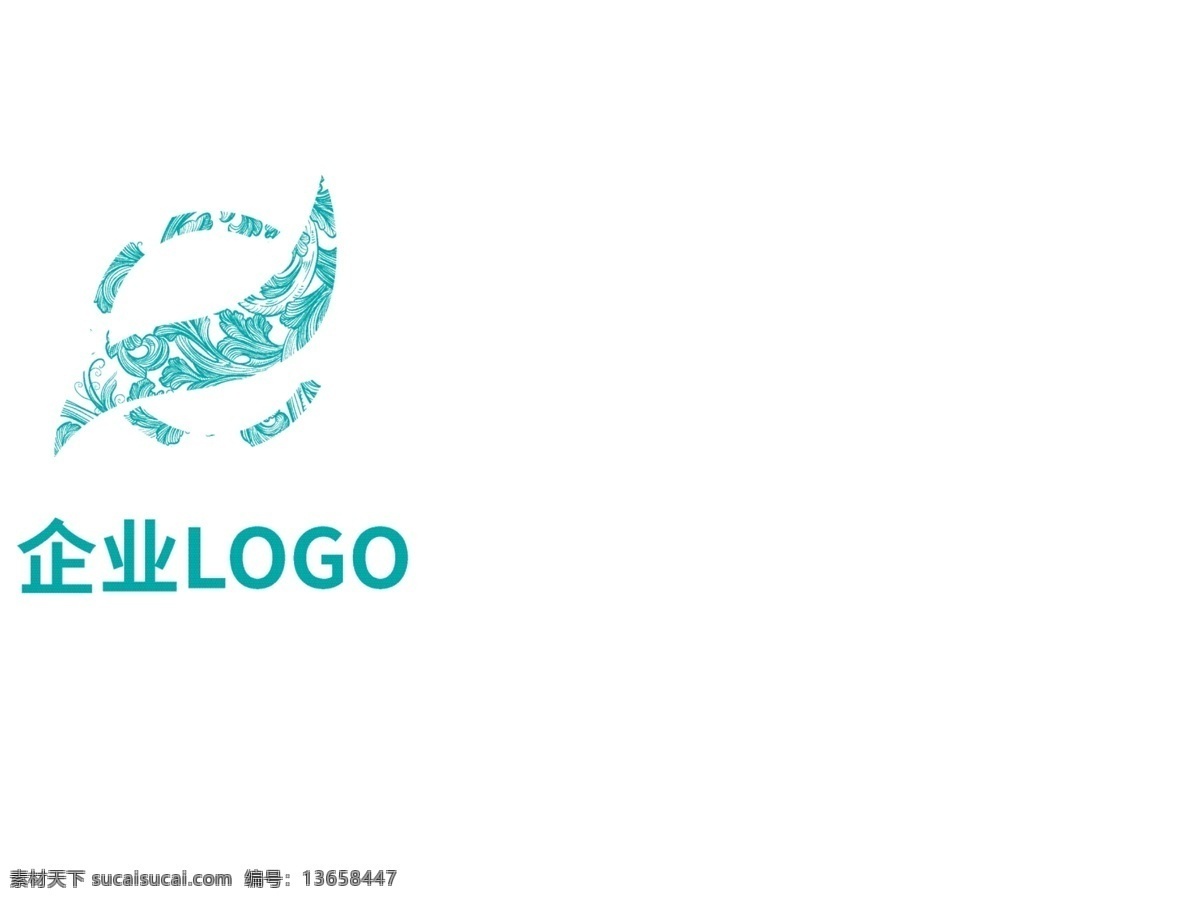 蓝色 企业 时尚 印花 logo 印花logo 企业logo 个人logo 简约logo 青花瓷 小 清新