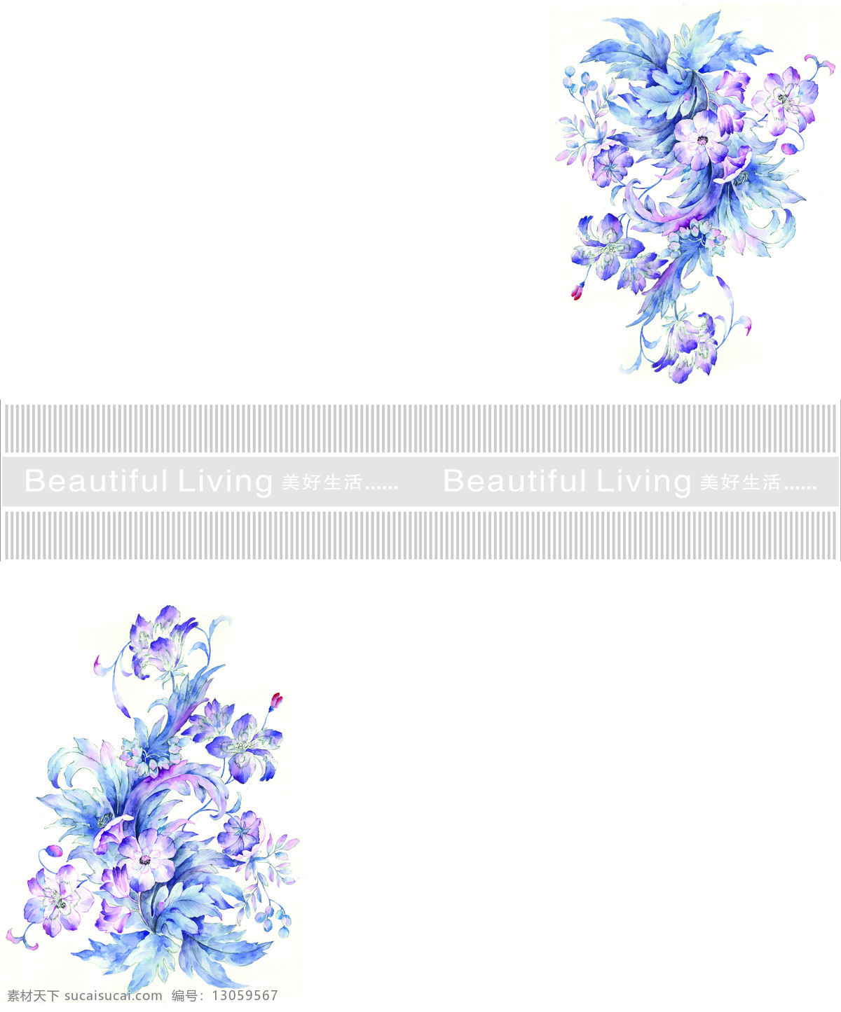 望花 室内 移门 创意 画 移门画 花朵 紫色 效果图