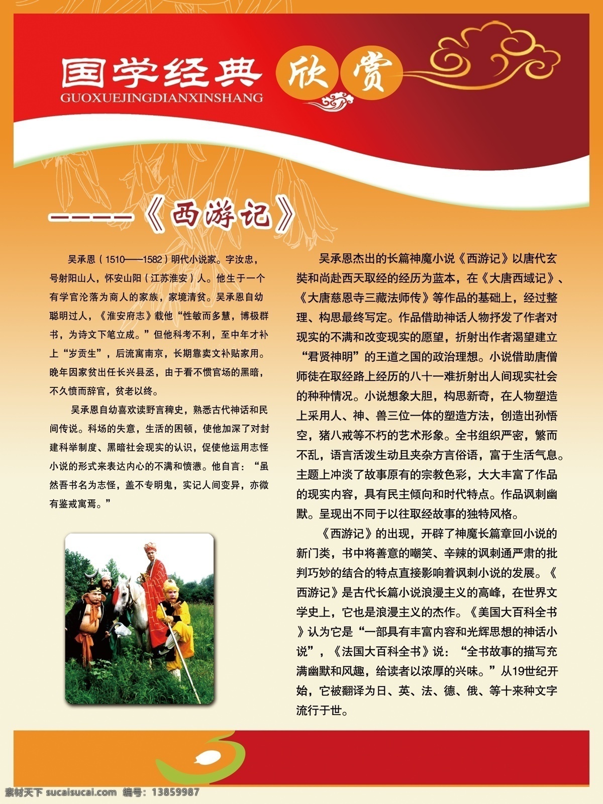四大名著 西游记 说明 作者简介 分层 源文件