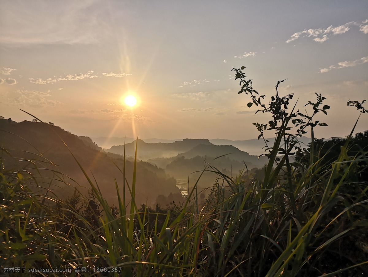 日出 雾 日落 自然 风景 自然景观 自然风景