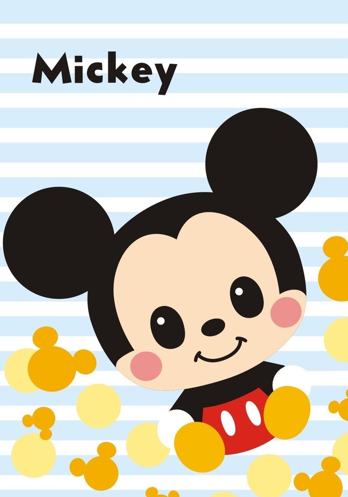 米老鼠 米奇 mickey 可爱版 源文件 笔记本设计 画册设计 镜子 梳子 矢量图 矢量 卡通造型 童真 活泼 欢乐 其他人物 矢量人物