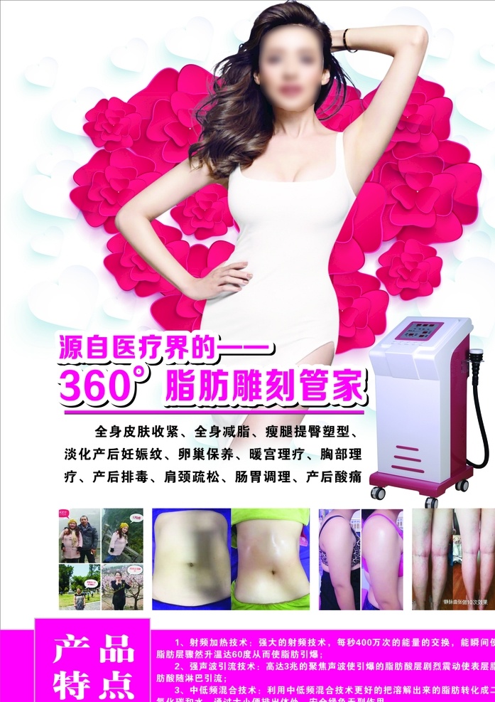 脂肪雕刻管家 美容美体 产后妊辰纹 卵巢保养 肥肉排毒