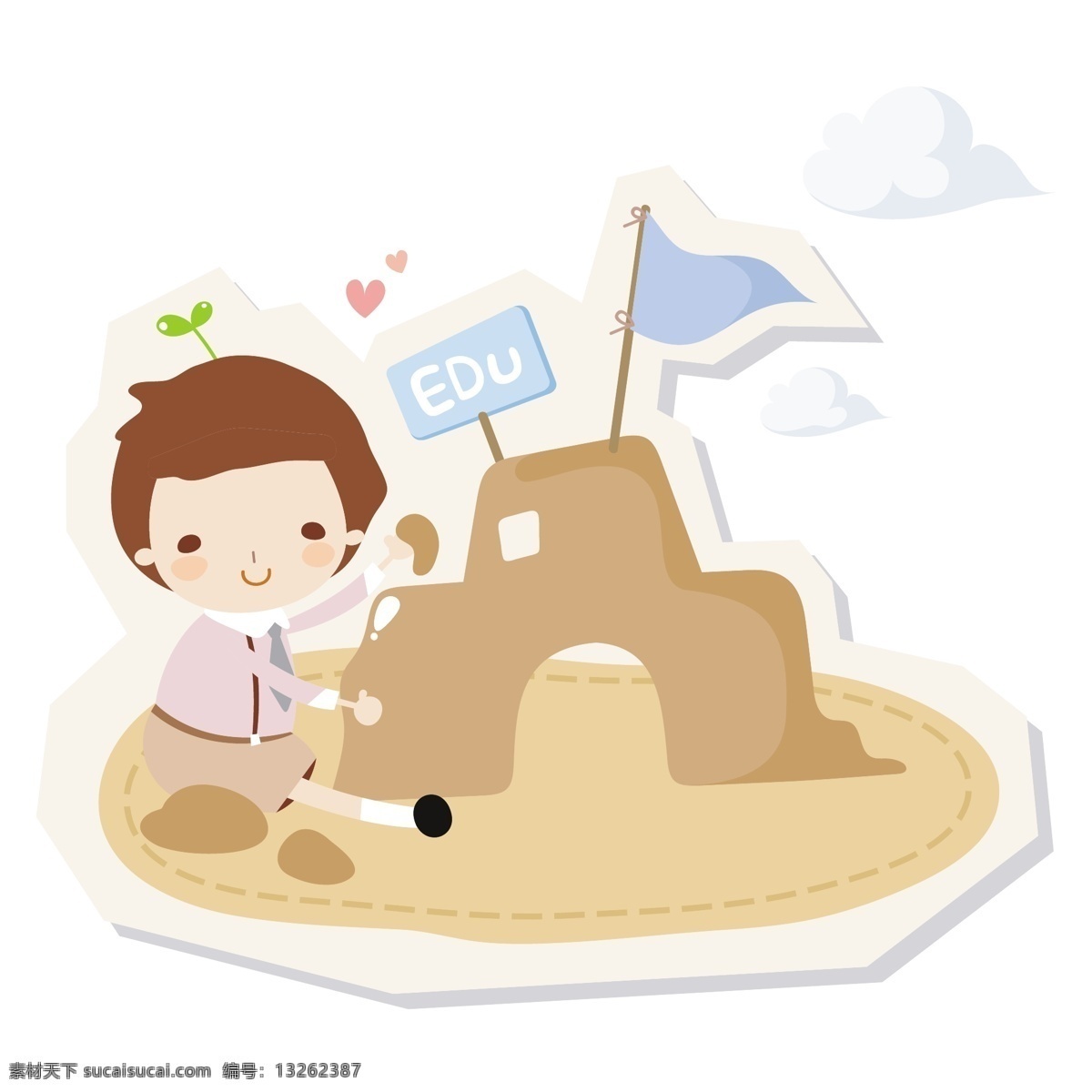 最新 韩国 矢量 卡通 免费 插画 花朵 矢量图 其他矢量图