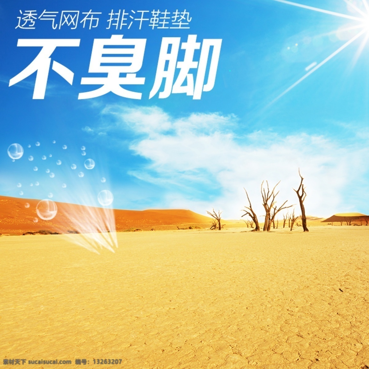 风景素材 风景 沙漠 树木 黄色