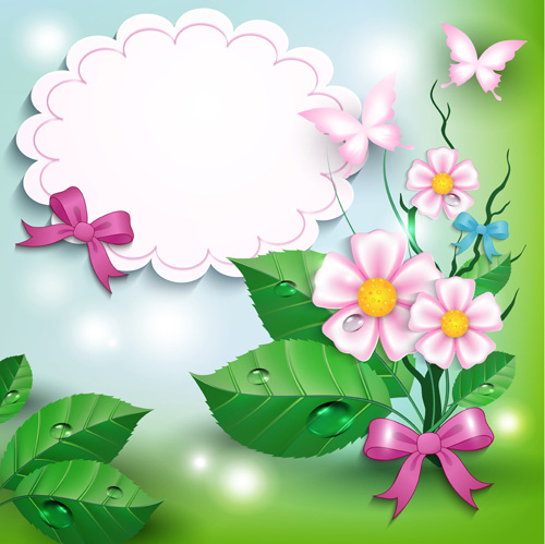 花朵 蝴蝶 背景 矢量 蝴蝶花 矢量图 其他矢量图