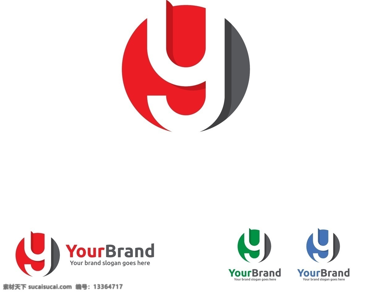 红色 y 字母 互联网 科技 通用 标识 logo y字母 通用标识