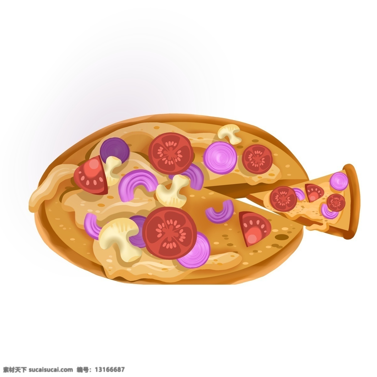 美味 蔬菜 披萨 元素 卡通 美食 插画 食物 手绘 psd元素 食物设计