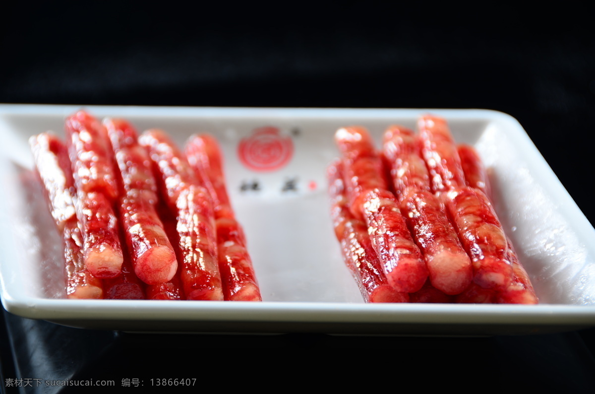 广式腊肠 甜腊肠 火锅配菜 腊 肠 餐饮美食