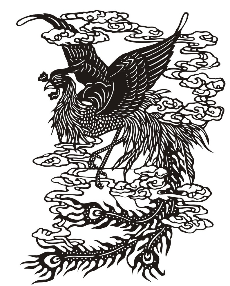 龙凤图案 古典龙凤 龙凤雕花 镂空花纹 镂空雕花 龙凤呈祥 传统花纹 古典花纹 矢量龙凤 龙凤图 文化艺术 传统文化