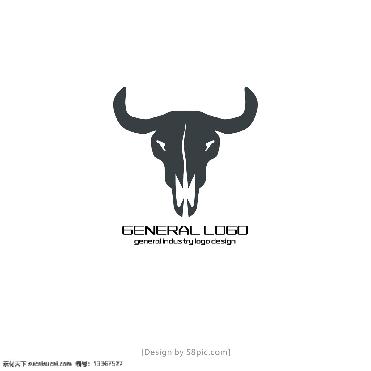 牛头 图形 通用 标志 logo 行业标志 企业标志 通用标志 标志图案 标志设计 logo图案 logo设计 行业 矢量标志 矢量logo