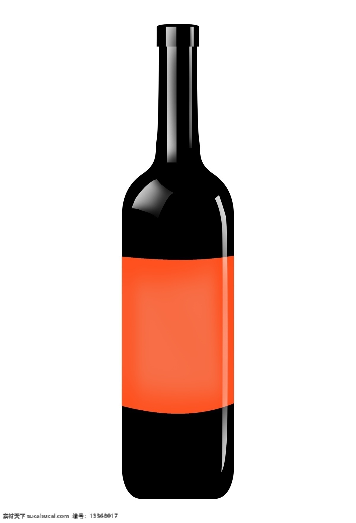 红色 装饰 红酒 瓶子 酒瓶 红酒插画 一瓶红酒 红酒插图 喝酒 红葡萄酒 酒