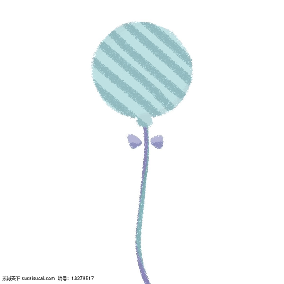 浅蓝色 条纹 气球 简单 蝴蝶结 夏日 儿童