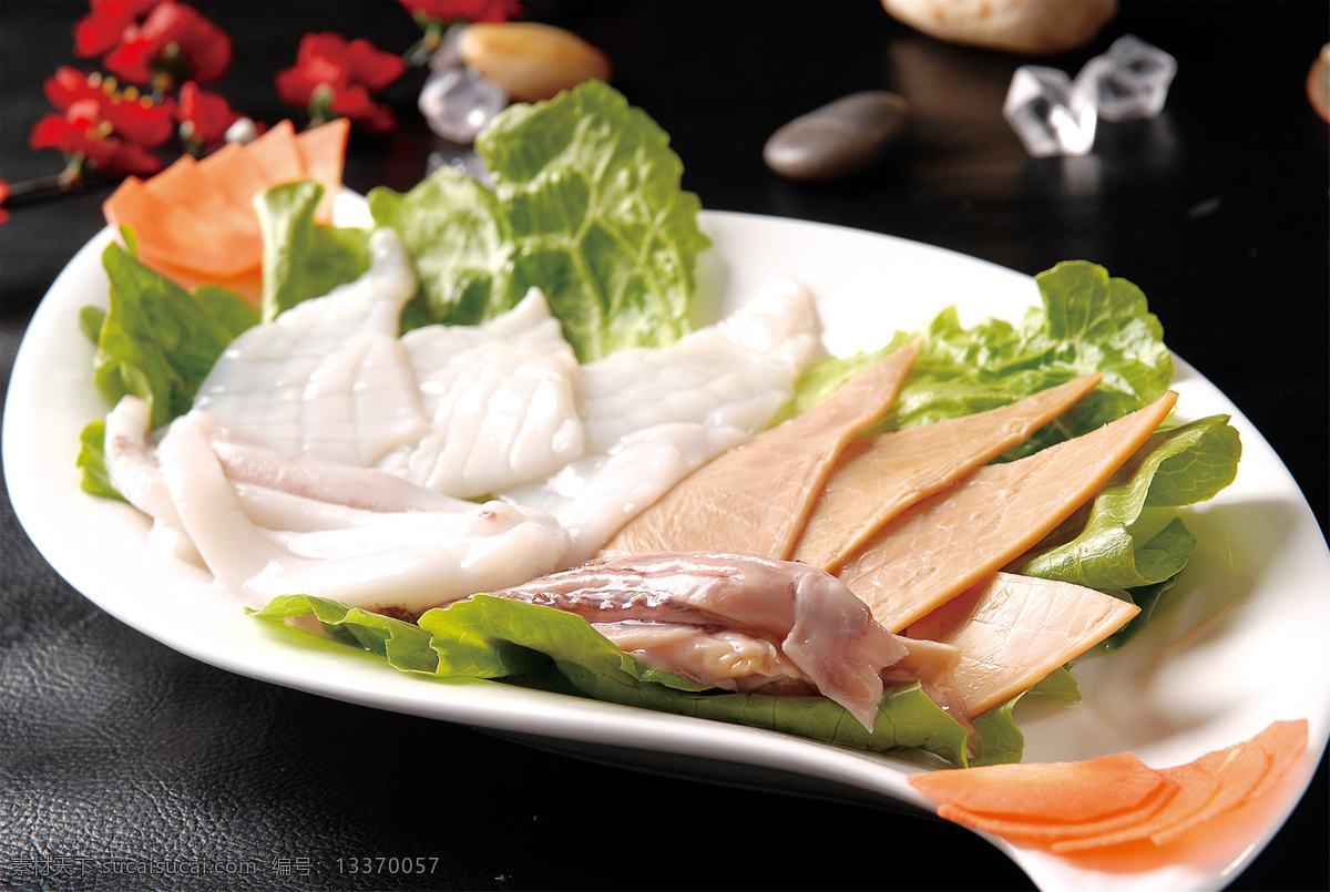 双拼鱿鱼片 美食 传统美食 餐饮美食 高清菜谱用图