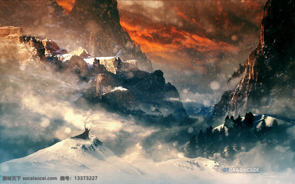 山顶 背景 梦幻 背景图片