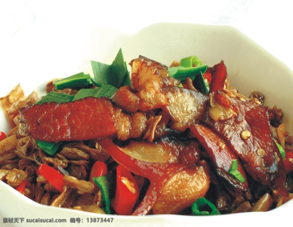 卜豆角炒腊肉 餐饮美食 传统美食 摄影图库