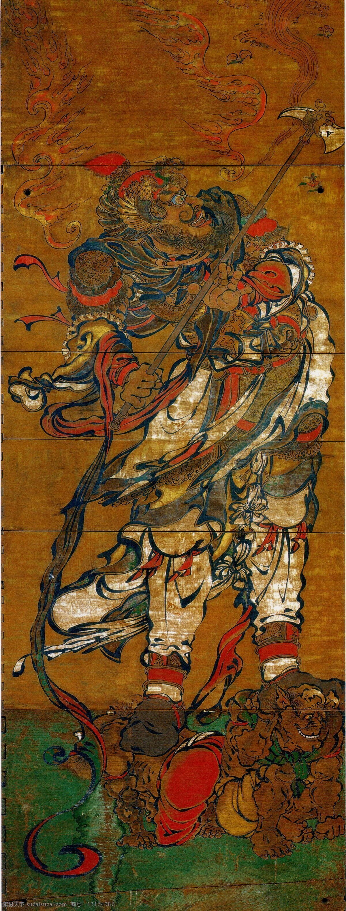天王 壁画 苏州 文化艺术 宗教信仰 天王像 瑞光塔 云岩寺