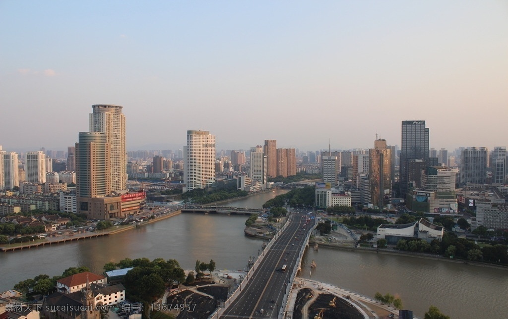 宁波三江口 宁波 三江口 风景 街景 天空 宁波月湖风景 自然景观 建筑景观