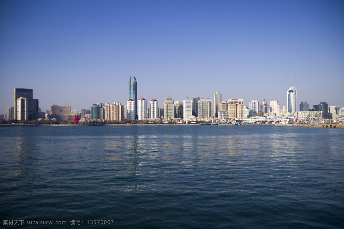 青岛的海 青岛 大海 五四广场 奥帆中心 白天 海啊海 自然景观 建筑景观