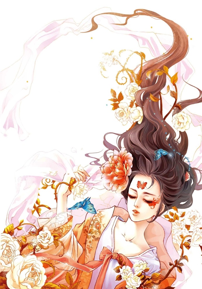 花仙子 古风 艺术 漫画 神话 动漫动画 动漫人物