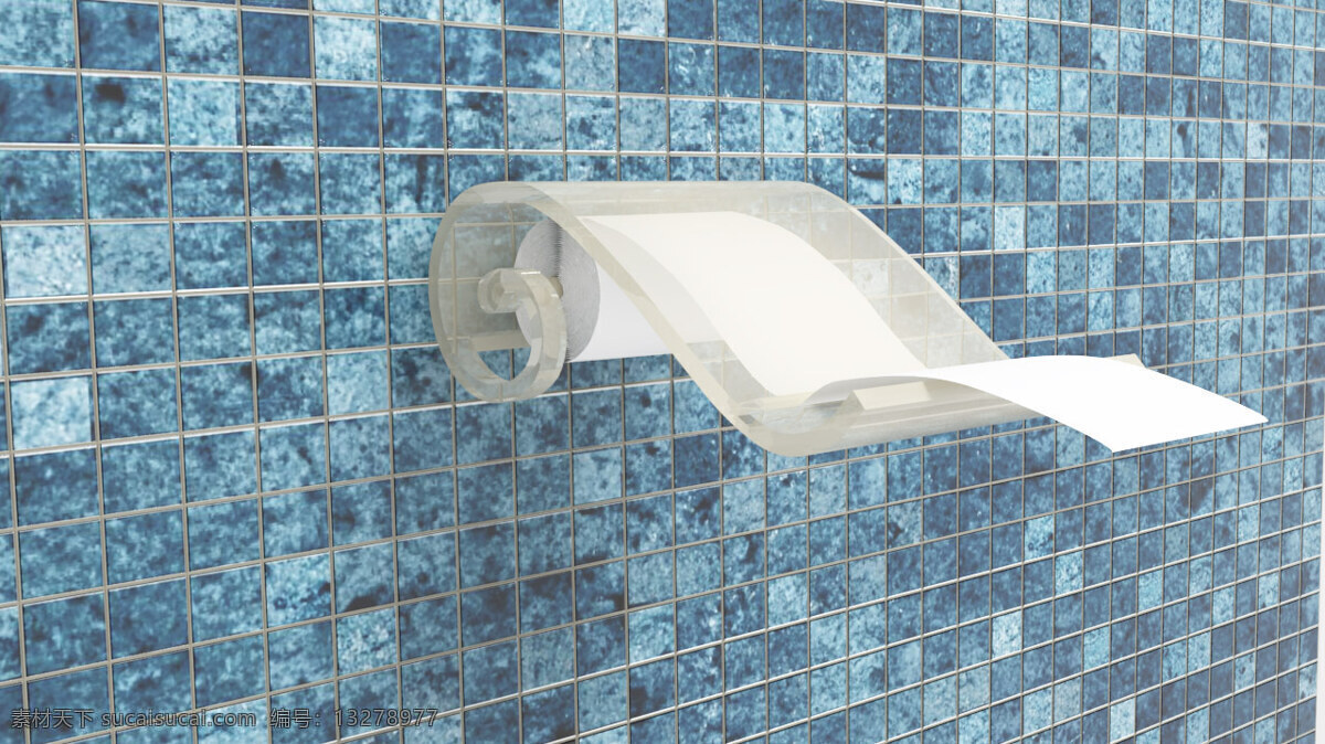 软 法 毛巾架 papertowelholder 3d模型素材 建筑模型