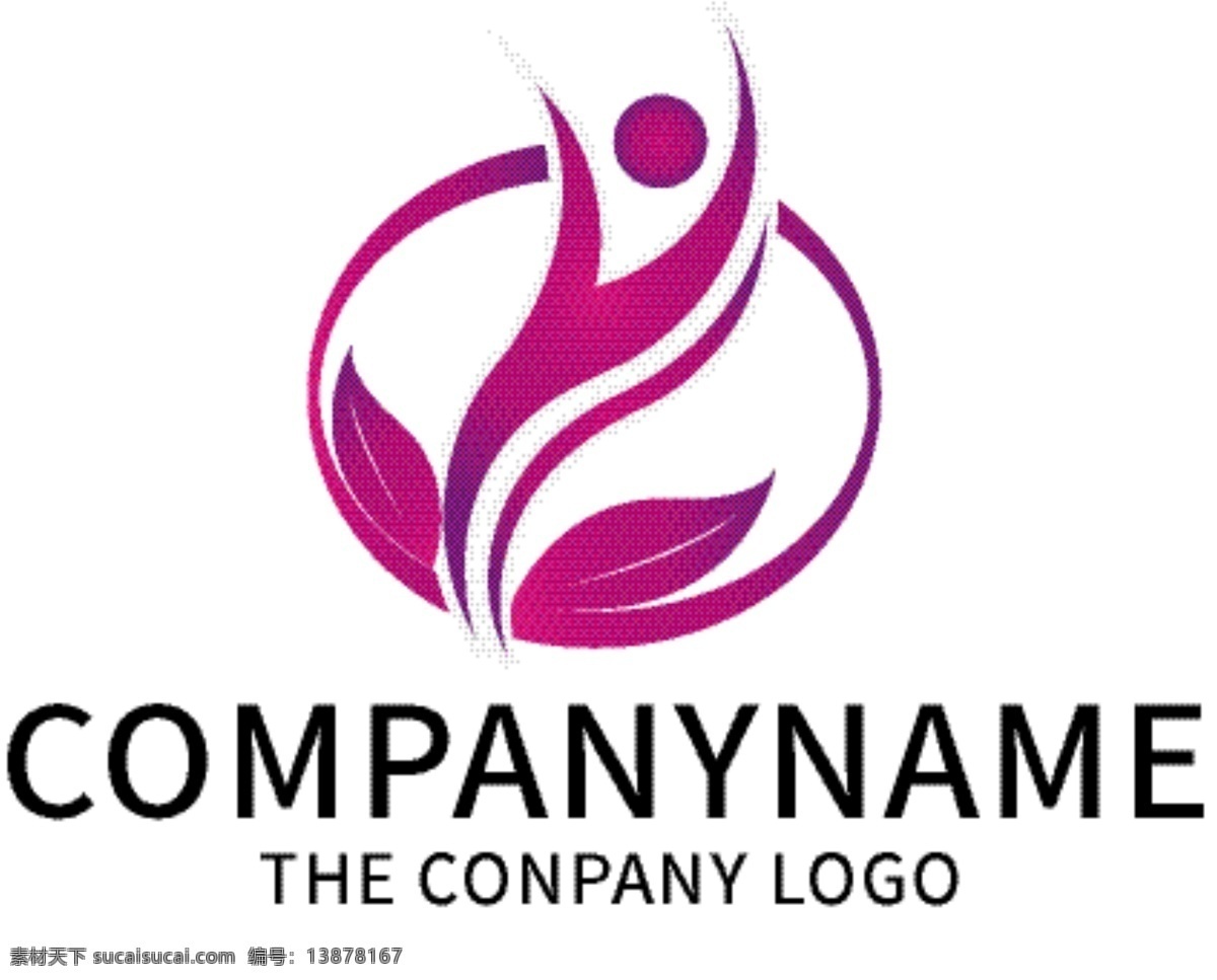 舞蹈 学校 标志 logo 简约 几何形 培训学校 标识 舞者