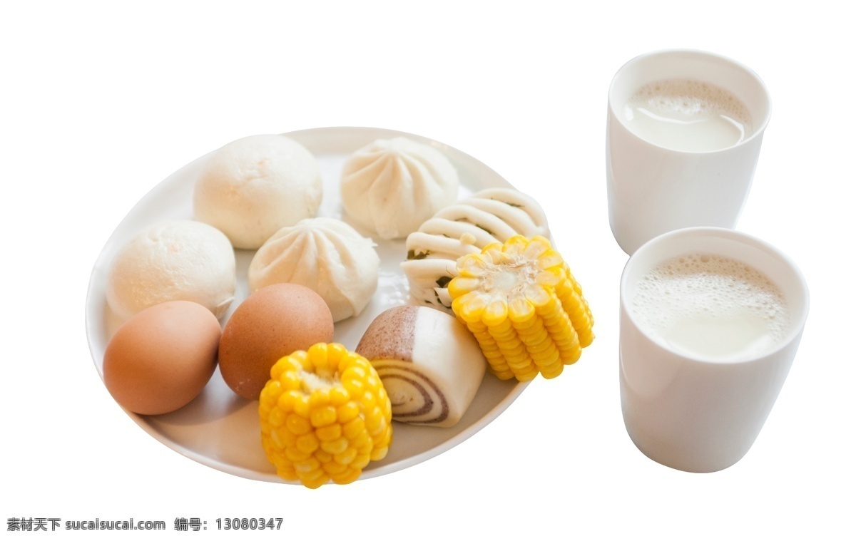 盘 营养 丰富 早餐 鲜奶 馒头 有机鸡蛋 绿色食品 黄色玉米 下饭菜 甜玉米 包子 小菜 玉米 糕点 素食 自然 鸡蛋