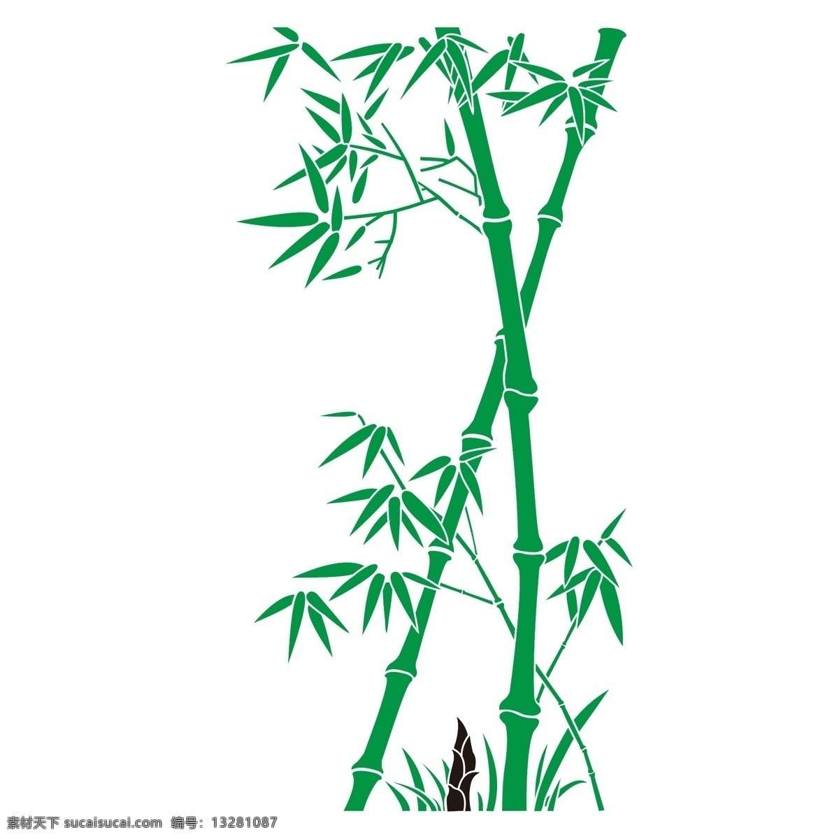 竹 矢量竹子 硅藻泥 玄关 中国风 山水画 国画 文化艺术 绘画书法