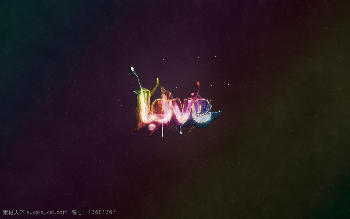 爱 字母 love 背景 背景底纹 彩色 底纹 底纹边框 动感 爱字母 颜料 字体 矢量图 艺术字