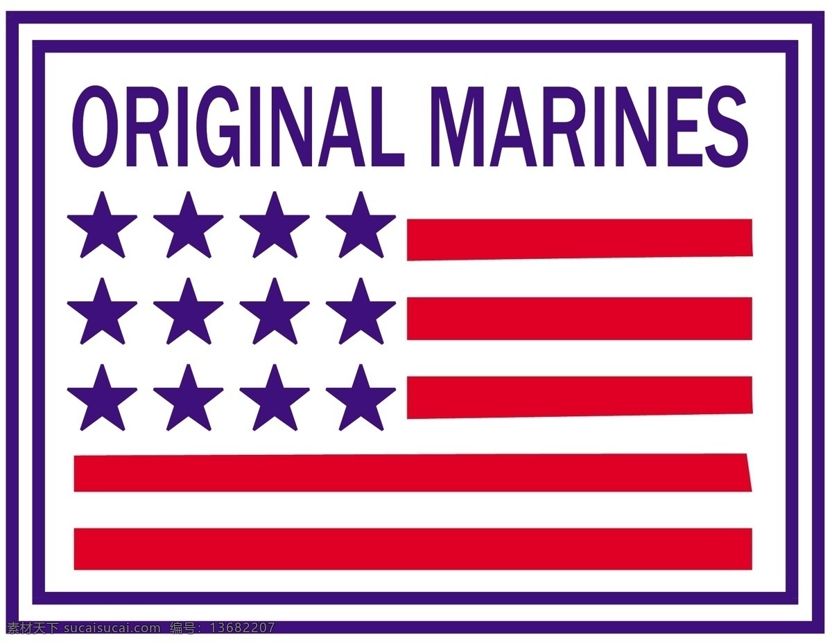 原 海军陆战队 自由 标志 标识 psd源文件 logo设计