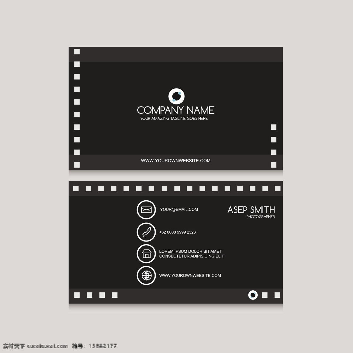 黑暗的视听卡 标志 名片 商务 抽象 办公室 模板 演示 企业 公司 抽象标志 现代 文具 企业身份 工作室 身份 黑暗 参观卡 身份证