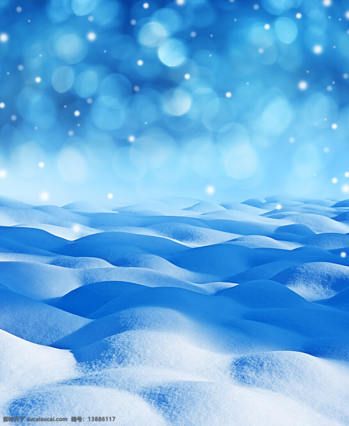 光斑 雪地 雪花 雪景 星光 山水风景 风景图片
