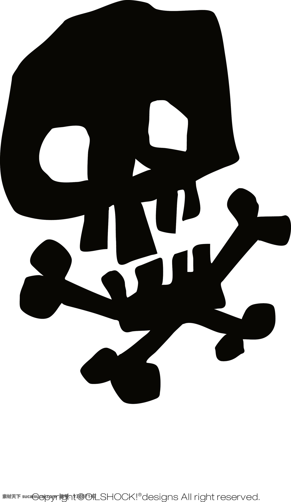 骷髅 矢量图 ai矢量图 骨头 花纹 骷髅头 条纹线条 花纹花边