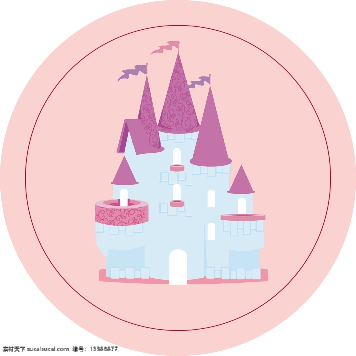 卡通免费下载 城堡 城堡矢量素材 城市建筑 建筑家居 卡通 城堡模板下载 矢量 家居装饰素材