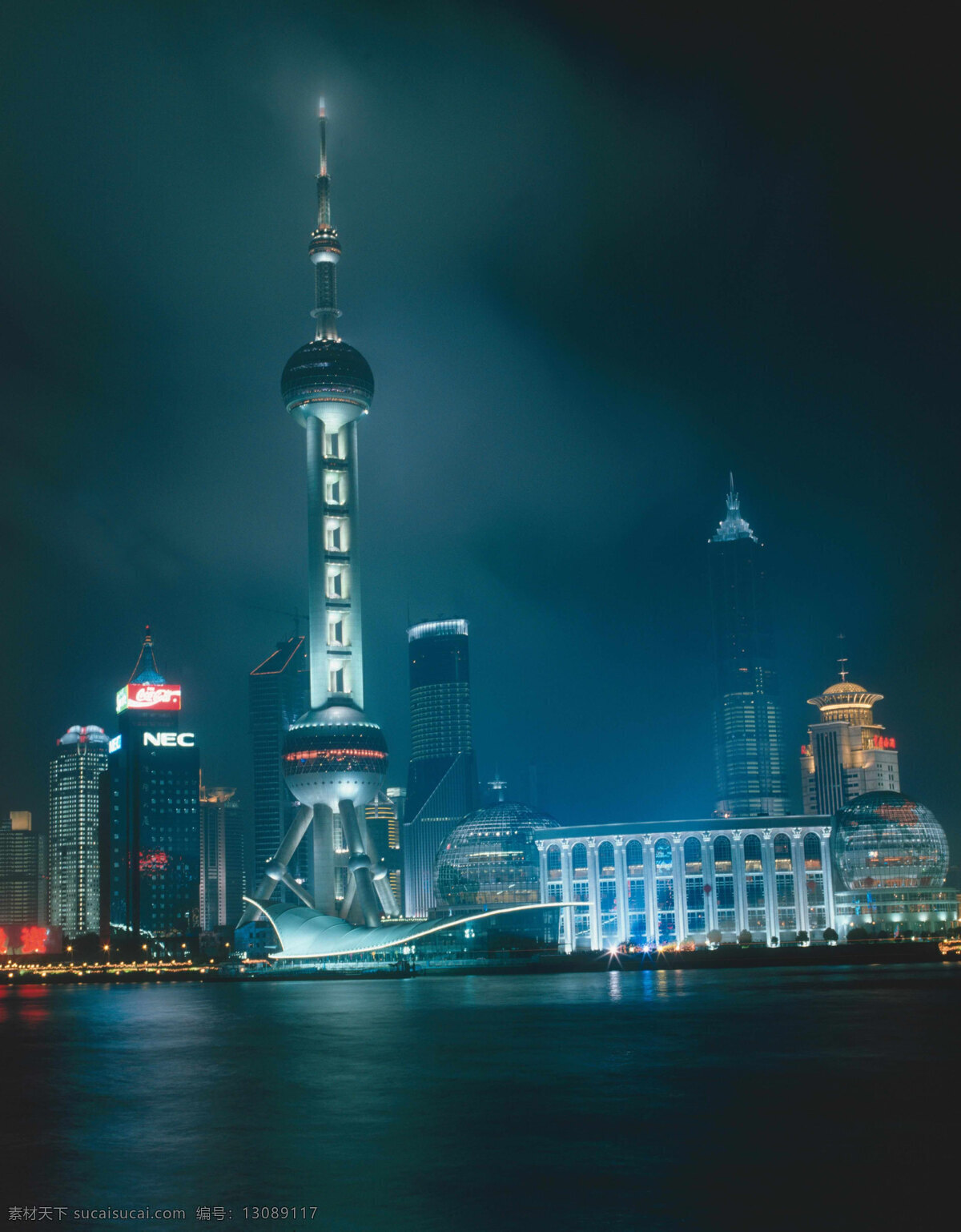 上海东方明珠电视塔 电视塔 东方明珠 建筑 上海 夜景