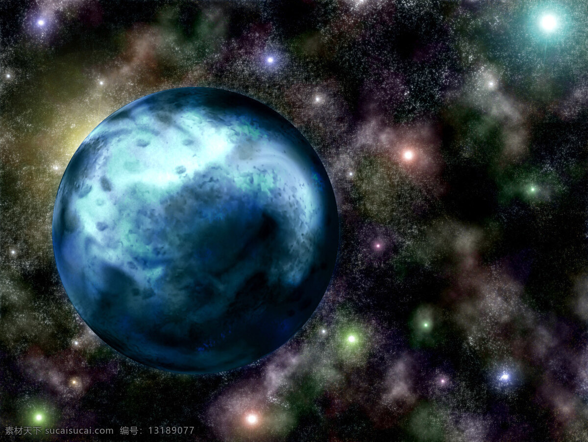梦幻 彩色 宇宙 背景 唯美 渐变 星球 海报 广告