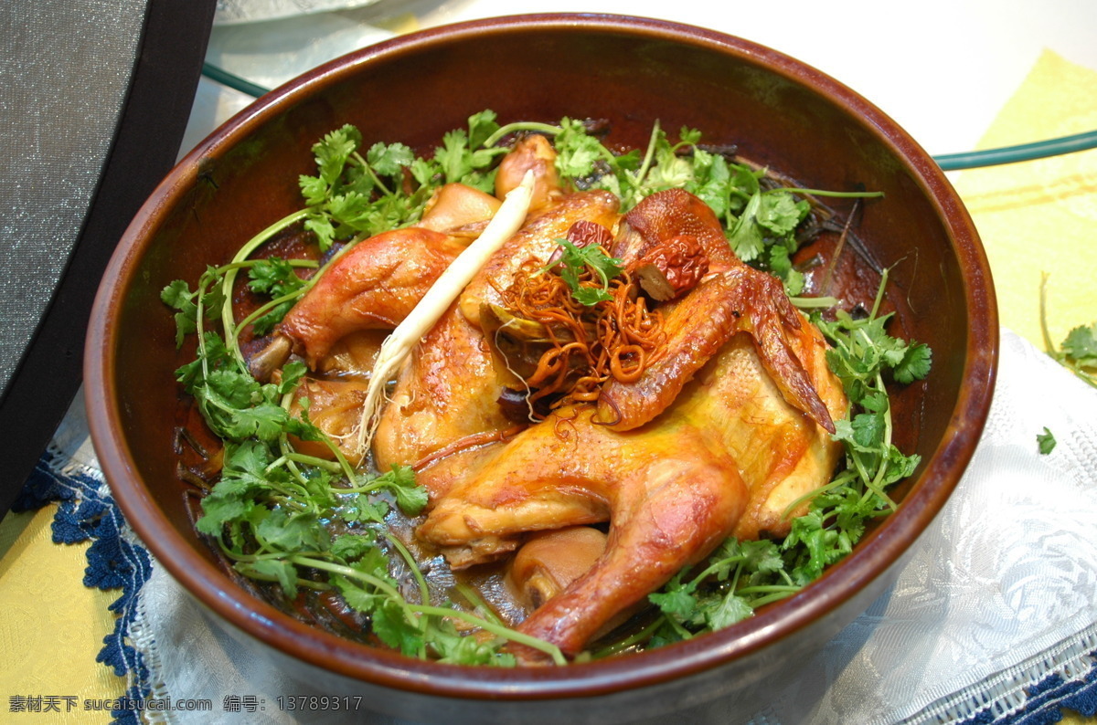 神仙鸡 美食 高清 热菜 盆 鸡 传统美食 餐饮美食