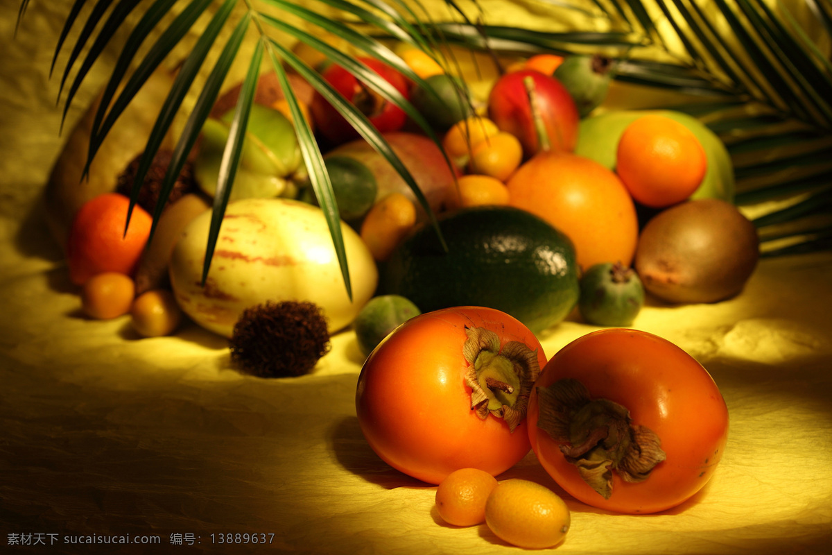 新鲜 水果 柿子 猕猴桃 金橘 新鲜水果 水果摄影 果实 水果图片 餐饮美食