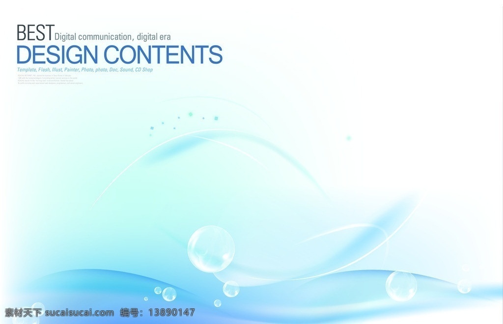 背景水 背景 水 气泡 水滴 清新 蓝色 雨水 科技 信息 环保 公益 环境 广告 看板 矢量
