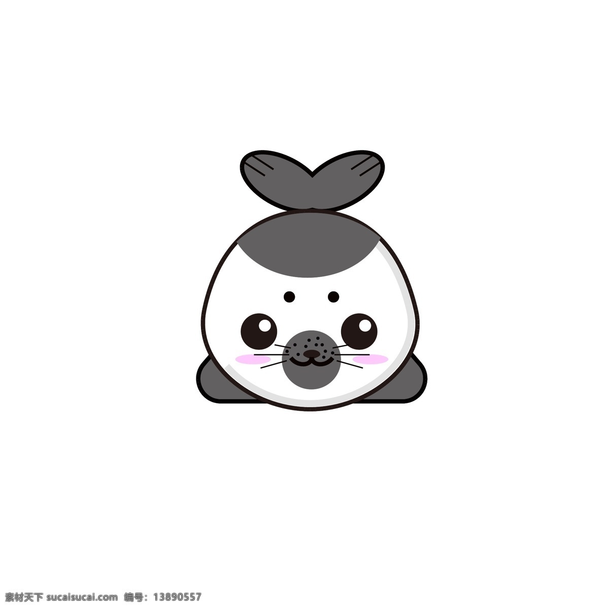 小海 豹 卡通 可爱 萌 商用 小海豹 创意