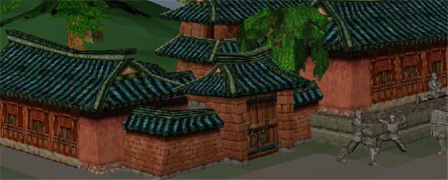 古建筑 红墙 游戏 模型 建筑 模块 装饰 角楼网游素材 3d模型素材 游戏cg模型