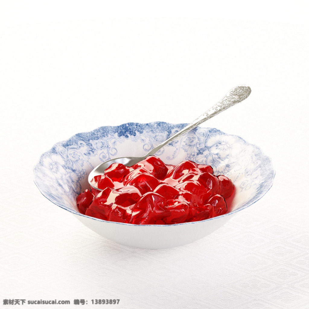 果酱模型 3d模型 食物 食品 饮食 餐具 模型 家装模型 3d渲染 高端模型 果酱
